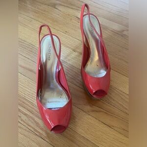Bebe heels in red